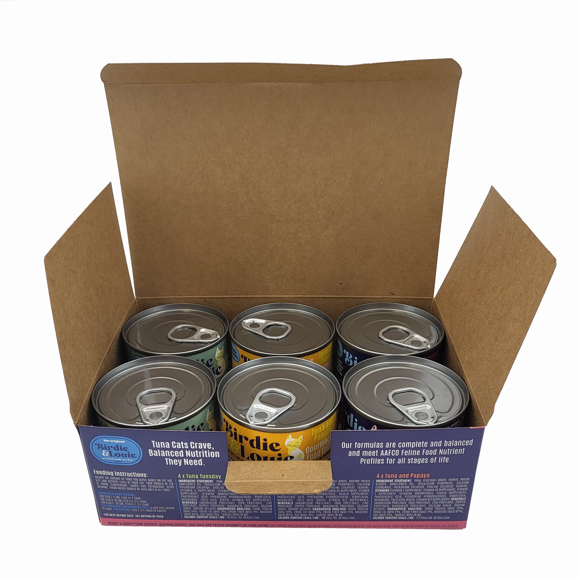 Premium Wet Cat Food Variety Pack - Tuna Tuesday & Seafood Sunday Gourmet Entrees (3oz Cans, 24-Pack) | Grain-Free, High-Protein Cat Food for Adult & Senior Cats | Perfect for Mealtime, Travel & Special Treats