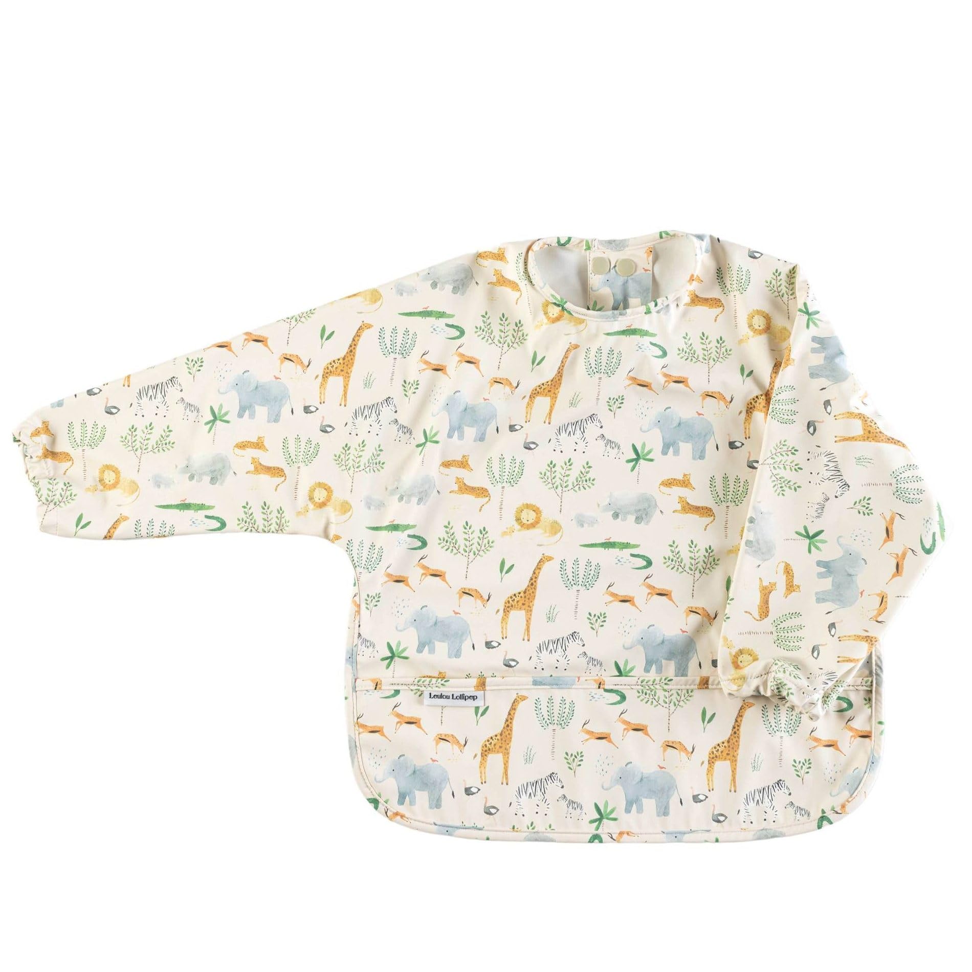 Loulou Lollipop Long Sleeve Waterproof Baby Bibs for Boys & Girls 6-36 Months - Mess-Free Feeding, Machine Washable, Travel-Friendly - Perfect for Mealtime, Daycare & On-the-Go Families