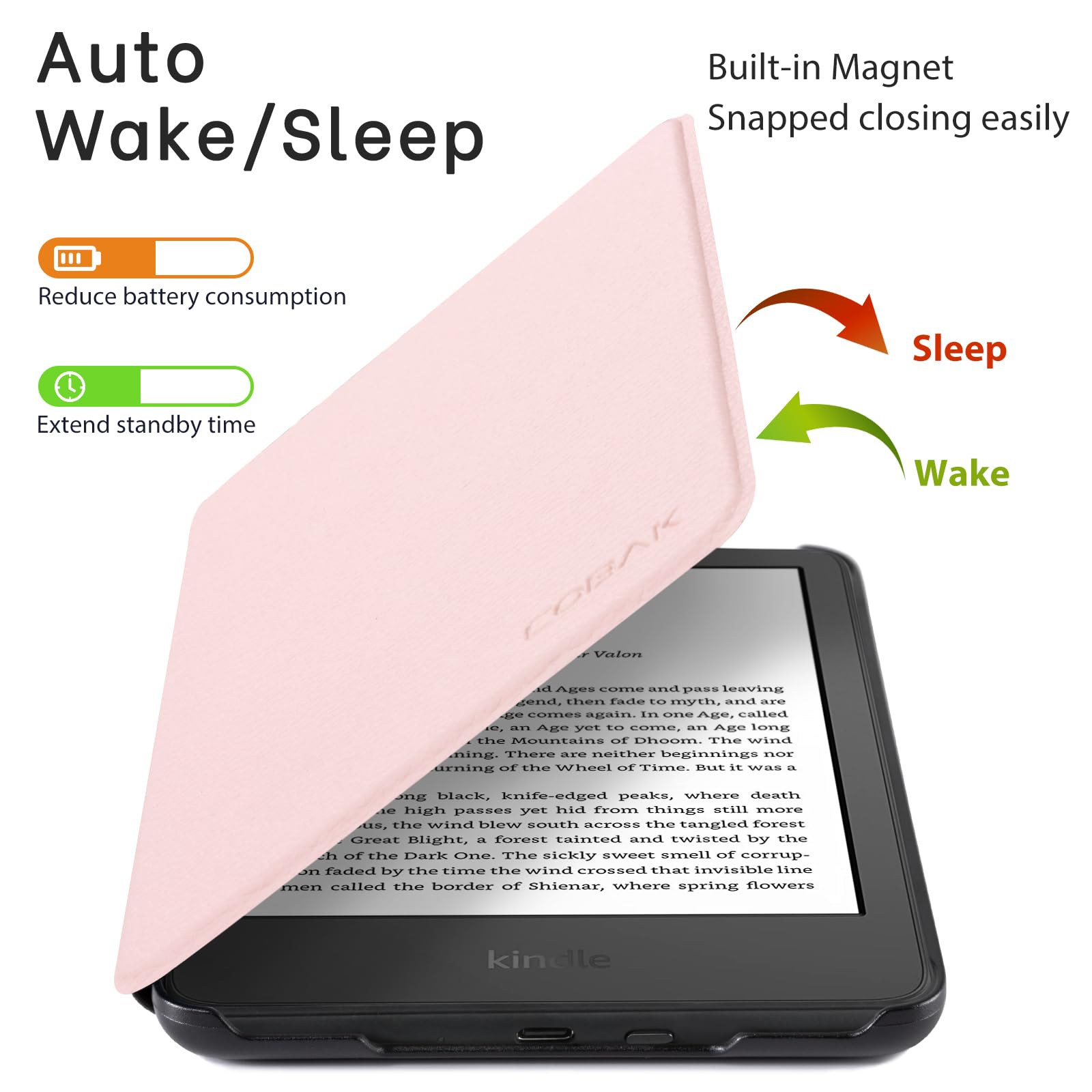 Premium PU Leather Smart Cover for All New 6