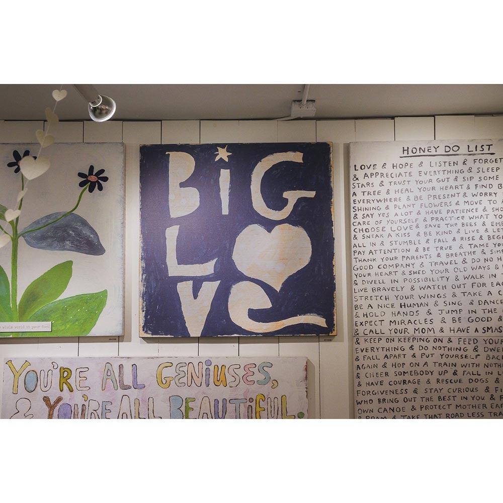 Big Love Art Print - Modern Wall Decor for Living Room, Bedroom & Office - Perfect Gift for Home & Wedding