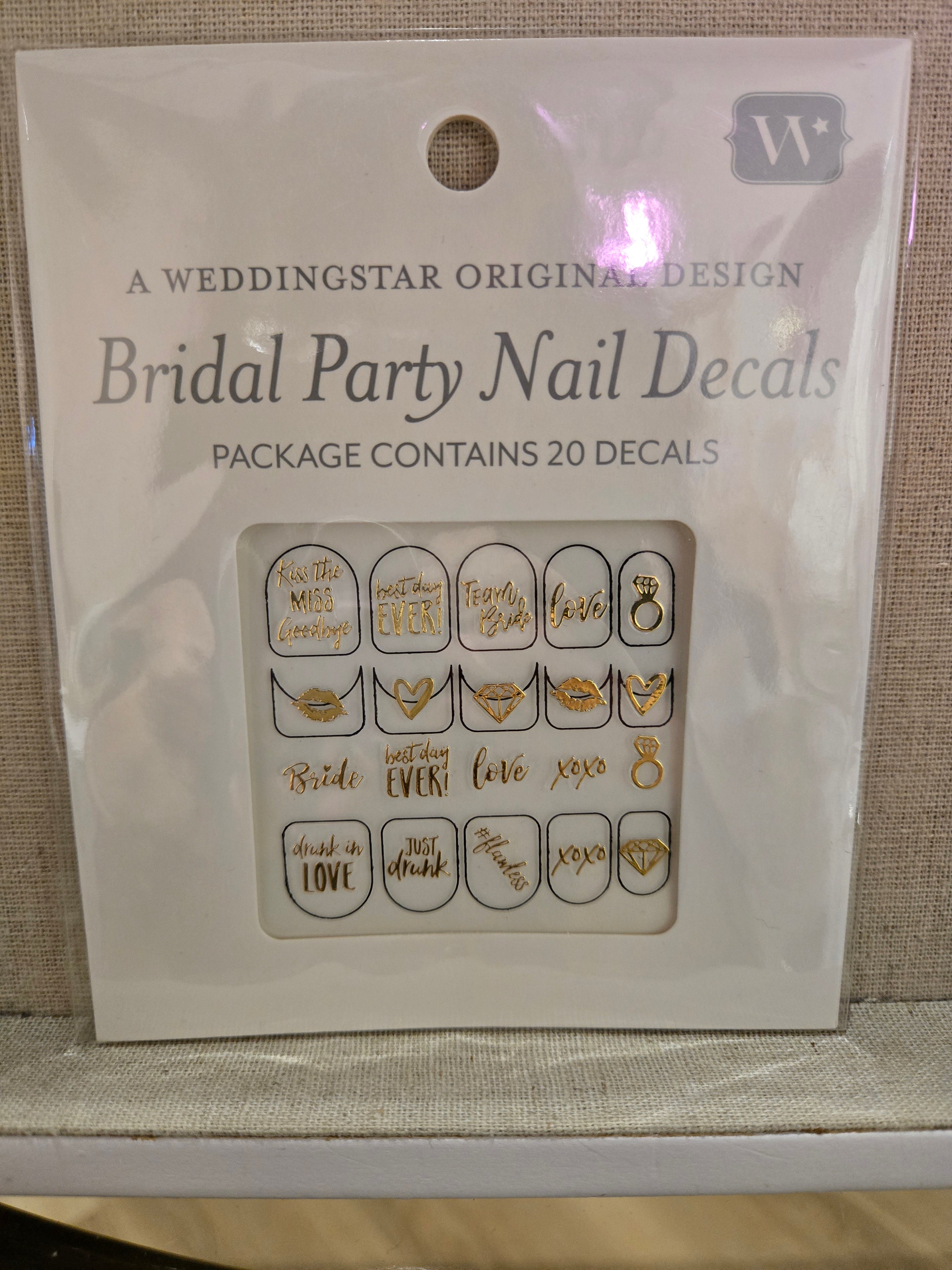 Elegant Bridal Nail Decals - Self-Adhesive Wedding Nail Stickers for Brides, DIY Nail Art Designs - Perfect for Wedding Day, Bridal Shower & Special Occasions