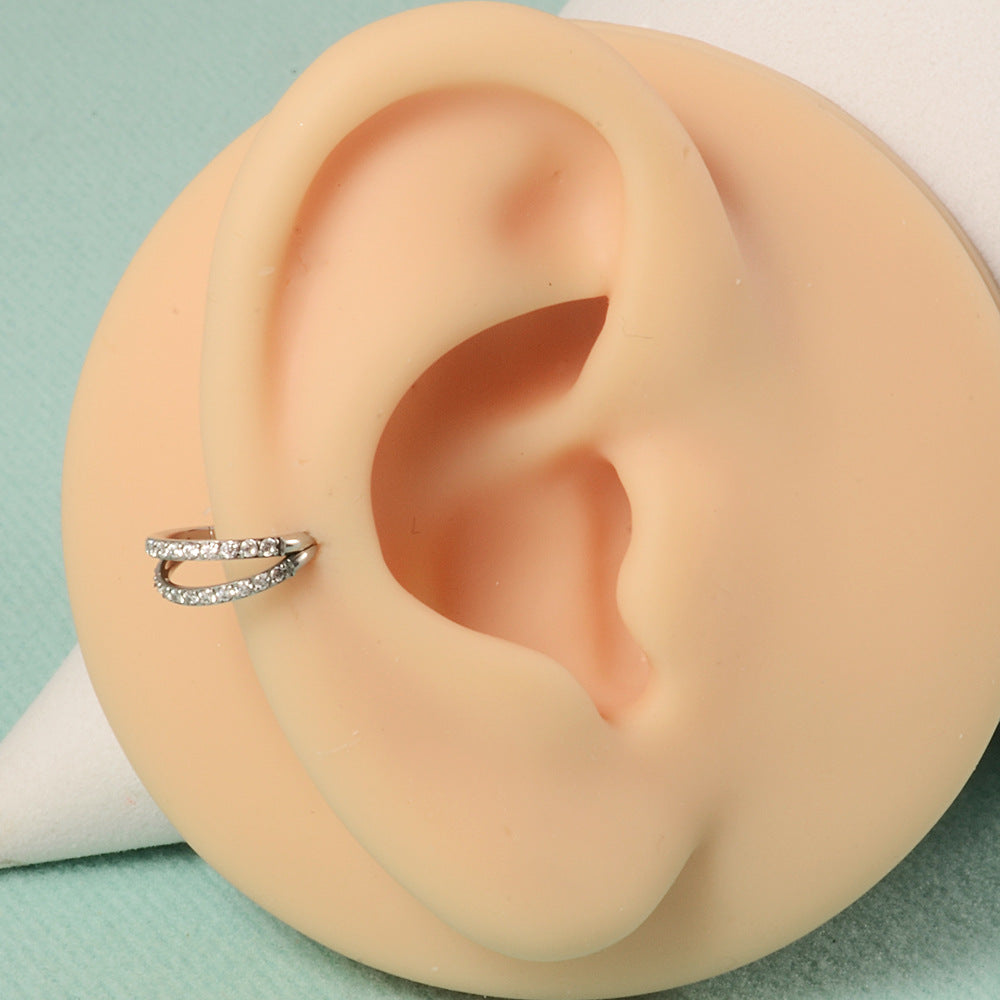 16G CZ Eternity Nose Ring Hoop - Seamless Clicker Nose Stud for Women | Hypoallergenic Surgical Steel Nose Jewelry | Perfect for Everyday Wear, Parties & Special Occasions