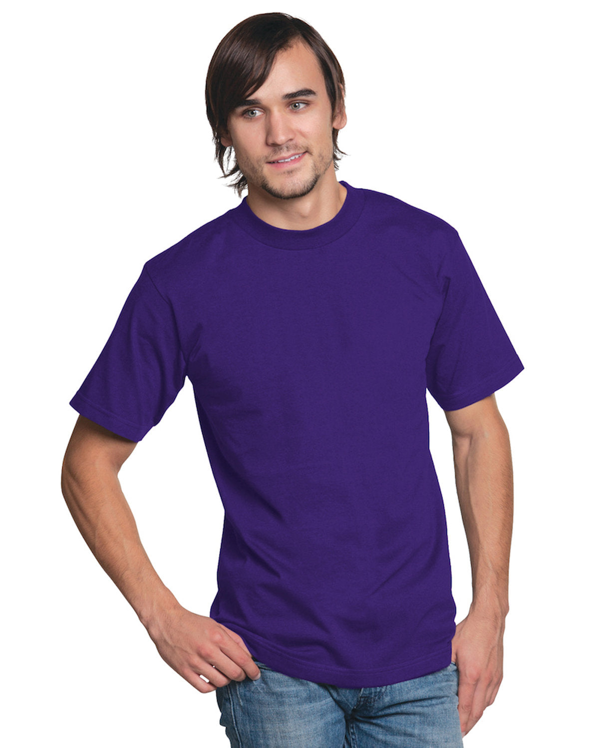 Bayside BA2905 Men's 100% Cotton T-Shirt - 6.1 oz Soft Comfort Crew Neck Tee for Casual Wear, Gym & Everyday Use