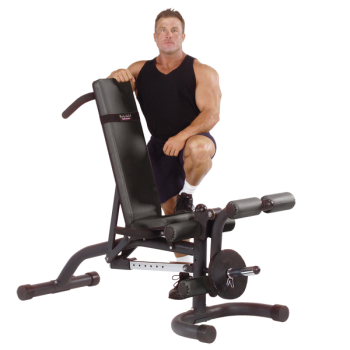 Body Solid FID46 Adjustable Weight Bench - Flat, Incline & Decline for Home Gym Workouts | Perfect for Strength Training, Dumbbell Exercises & Full-Body Workouts