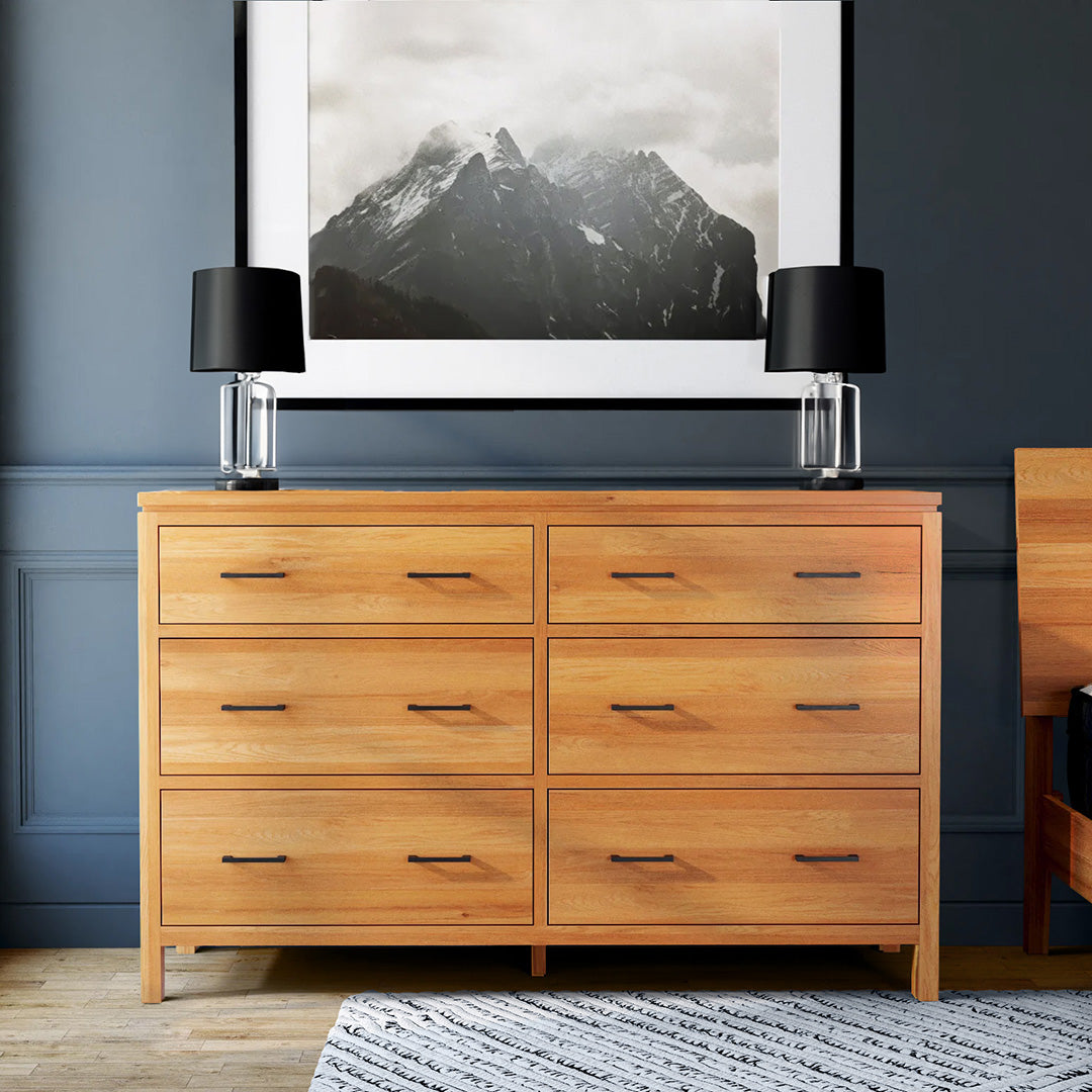 2 Drawer West Elm Inspired Dresser - Modern Bedroom Nightstand or Entryway Storage Cabinet for Home Decor