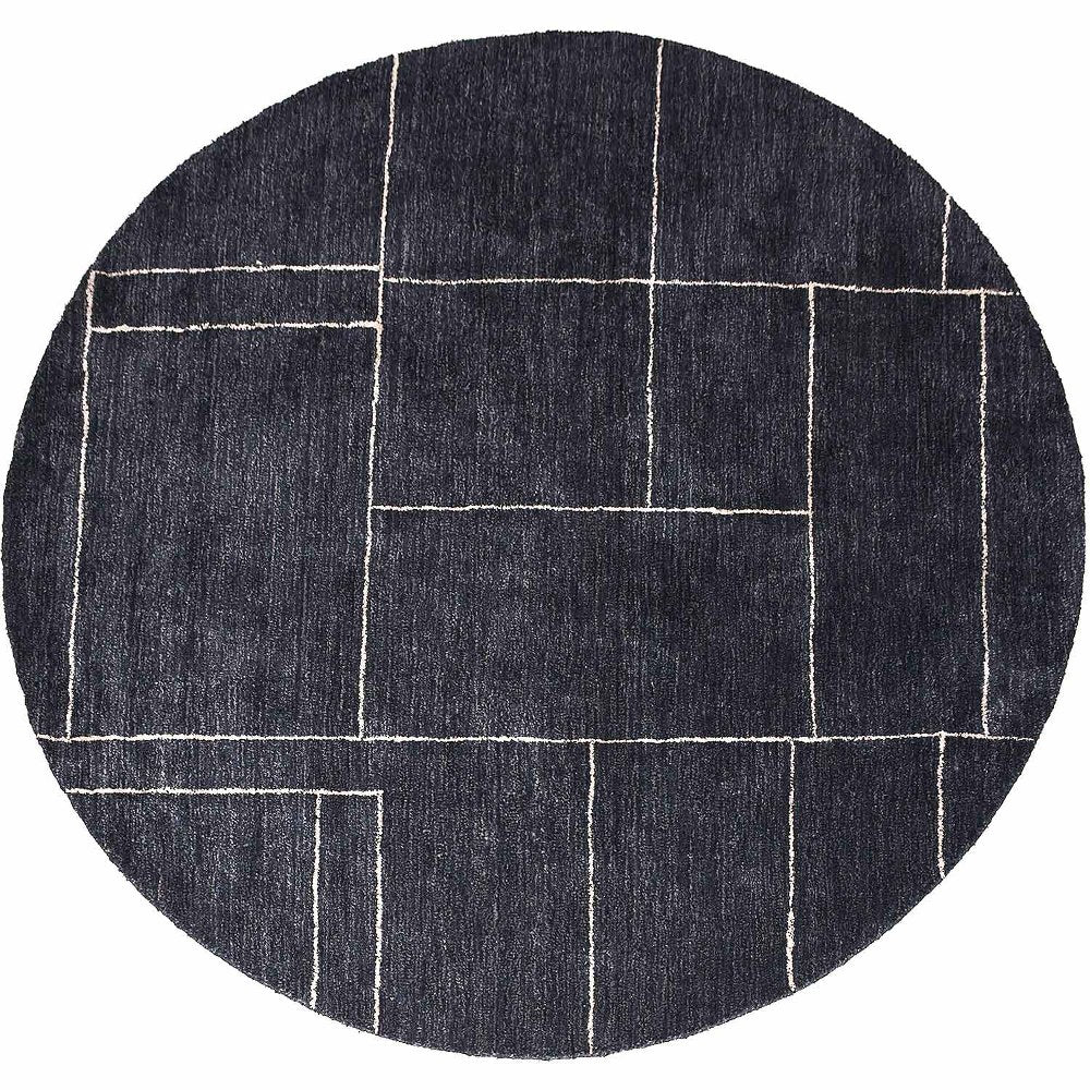 Hand-Knotted Diamond Pattern Area Rug - Luxurious & Durable for Living Room, Bedroom, or Office Decor