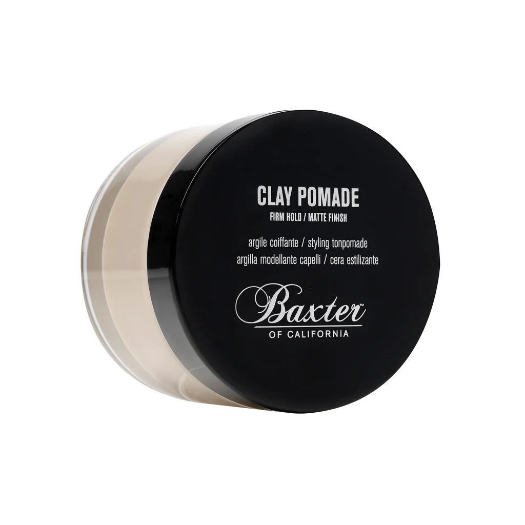 Baxter of California Clay Pomade for Men - Strong Hold, Matte Finish Styling Hair Wax - Perfect for Textured, Thick Hair and Everyday Grooming