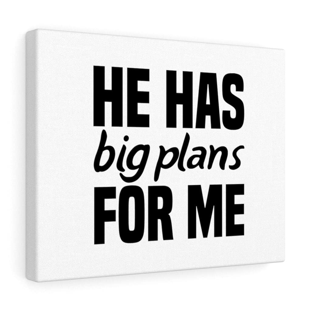 Christian Wall Art with Bible Verse - 'He Has Big Plans' Scripture Print - Ready to Hang Home Decor for Living Room, Bedroom & Office - Inspirational Gift for Weddings, Baptisms & Housewarmings