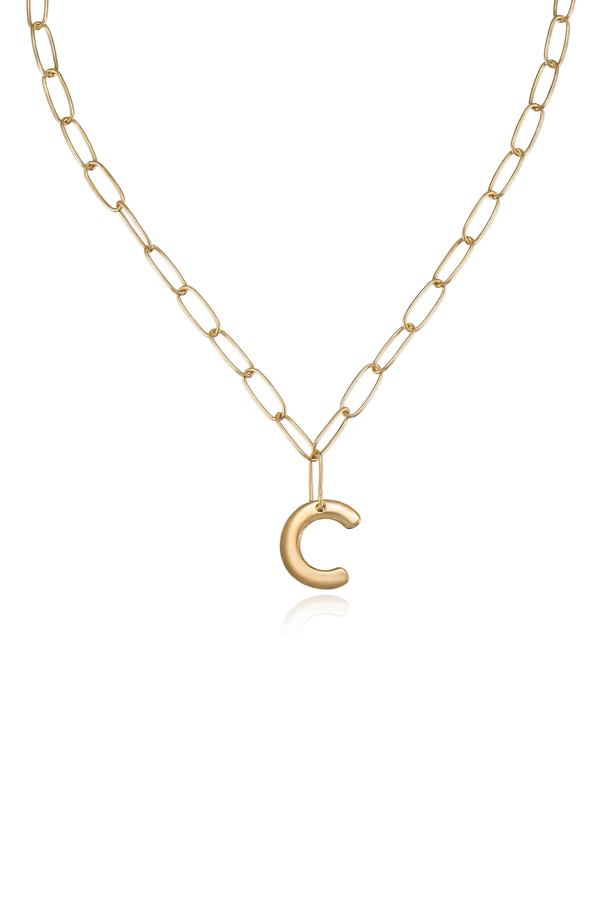 Personalized Initial Necklace with Paperclip Link - Custom Name Letter Jewelry for Women - Perfect Gift for Birthday, Anniversary & Everyday Wear