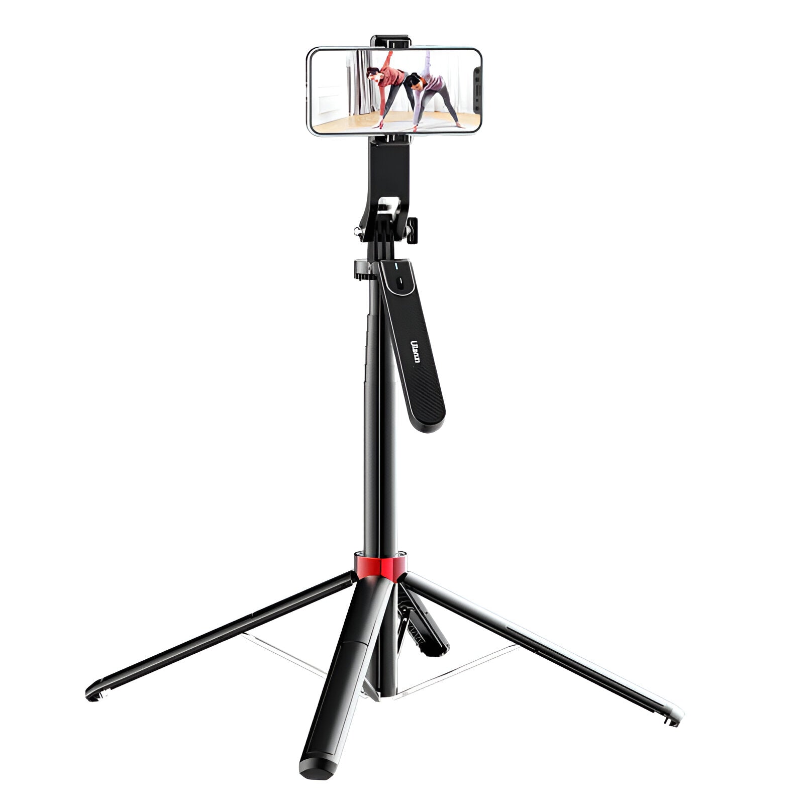 ULANZI MA09 Bluetooth Remote Control Selfie Stick - Wireless Phone Tripod Stand with Adjustable Height for iPhone Android Smartphones, Perfect for Vlogging, Travel & Group Photos