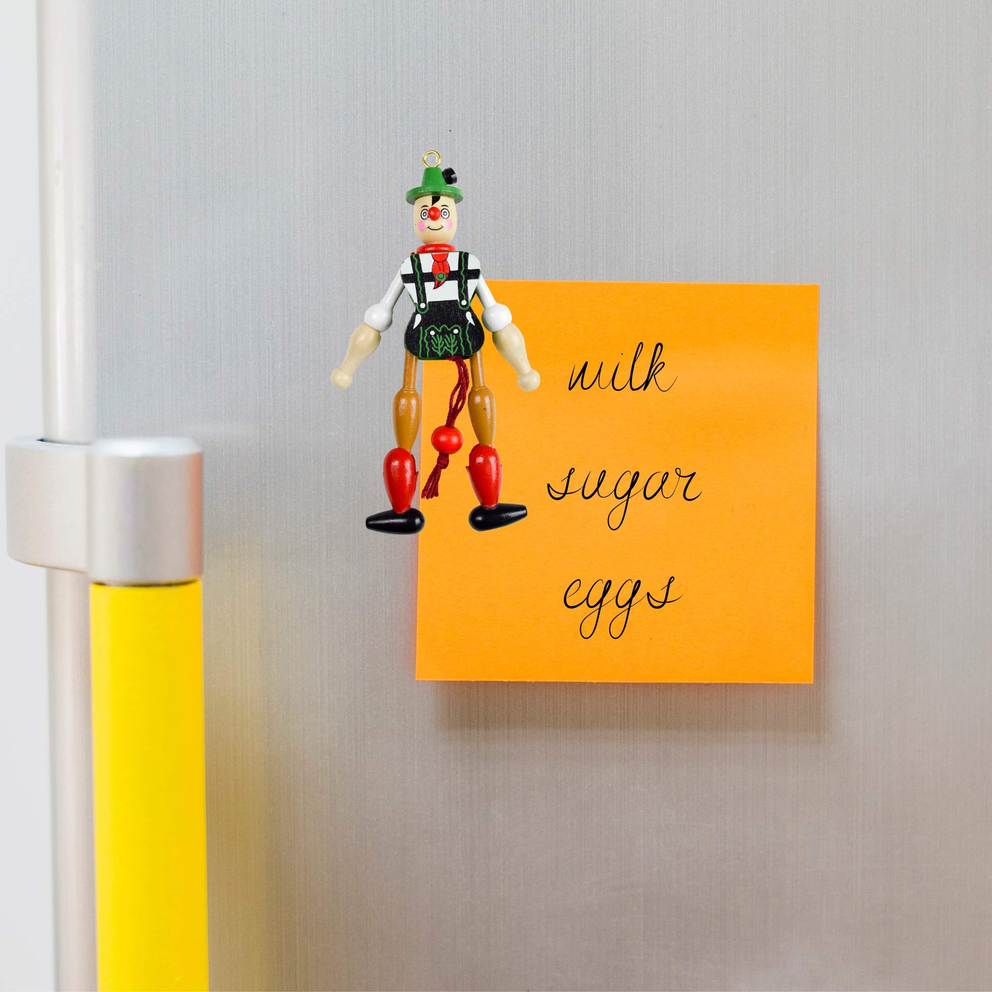 German Jumping Jack Toy Fridge Magnet - Fun Gift for Boys