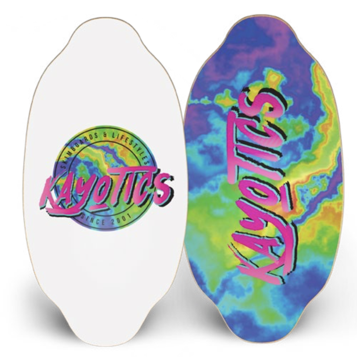 Kayotics Channel One Heat Map Skimboard - Premium Wooden Skimboard for Beach & Wave Riding - Perfect for Surfing, Skimming & Water Sports Enthusiasts