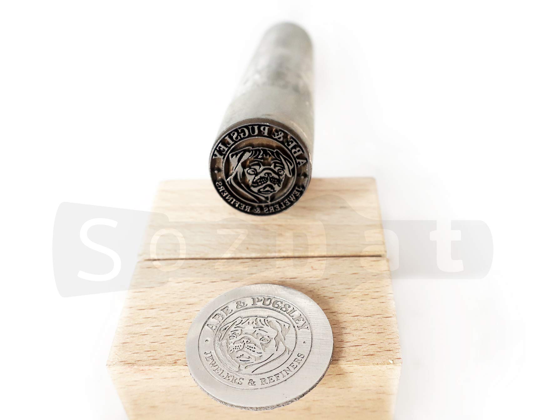 Custom Metal Stamp for Jewelry Making & Metal Stamping - Personalized Steel Punch Stamp with Logo Design - DIY Metal Branding Tool for Jewelers, Crafts & Leather Work (Ideal for Jewelry, Keychains & Leather Crafts)