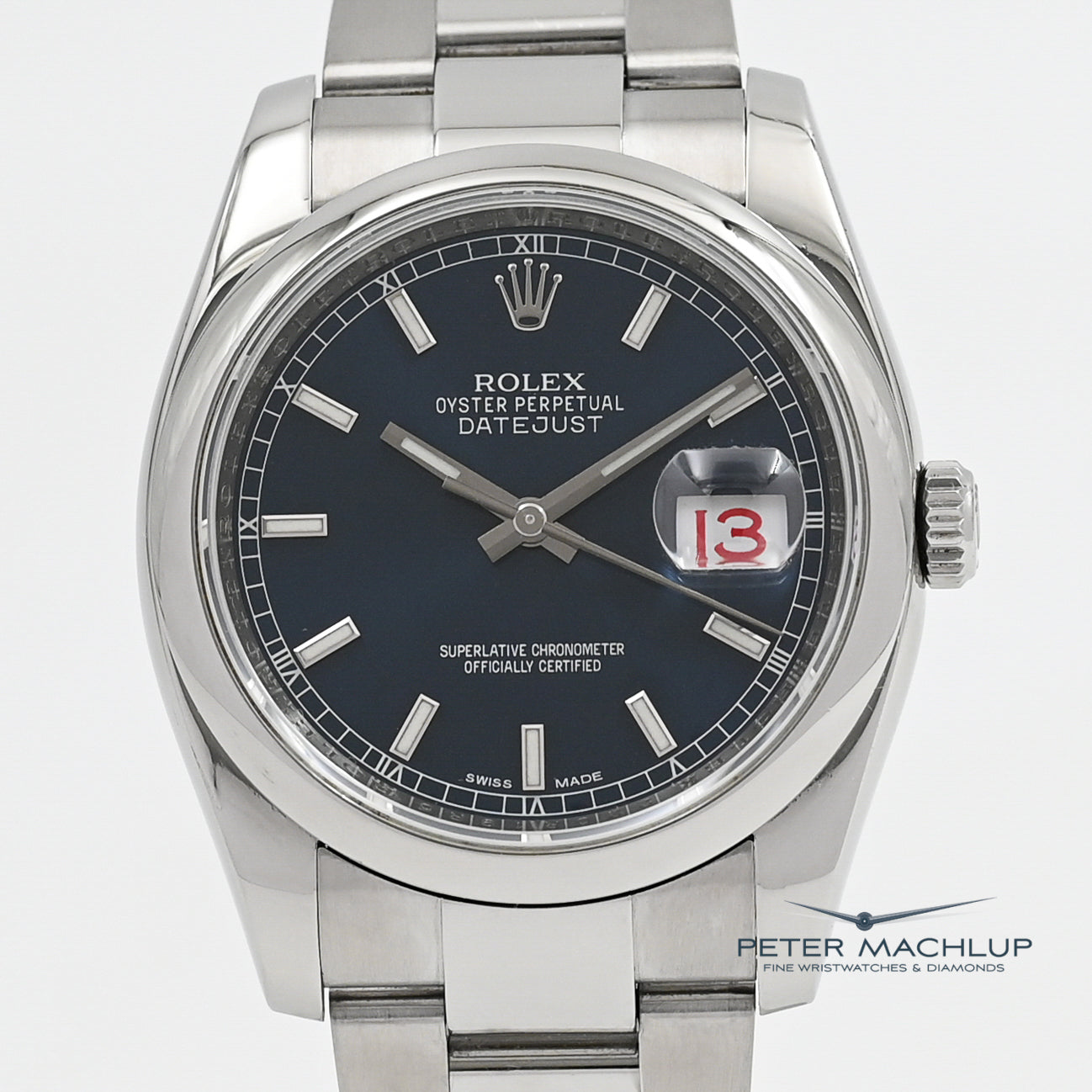 Rolex Datejust 36 Stainless Steel Watch - 2014 Model | Luxury Automatic Timepiece for Men | Perfect for Business, Formal Events & Everyday Wear