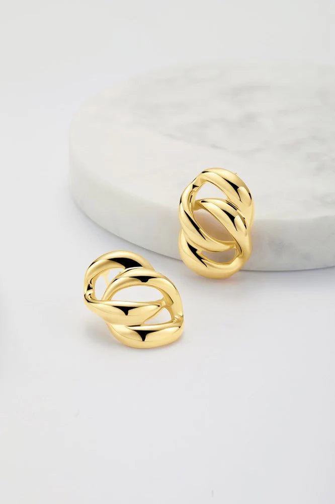 Zafino Ivy Leaf Earrings for Women - Dainty Gold Plated Floral Stud Earrings - Perfect for Everyday Wear, Date Night & Special Occasions