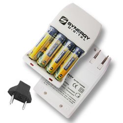 Olympus FE-210 Digital Camera Replacement Battery & Charger Kit - 4 AA NiMH 2800mAh Rechargeable Batteries with Fast Charger | Perfect for Travel Photography, Vlogging & Outdoor Adventures