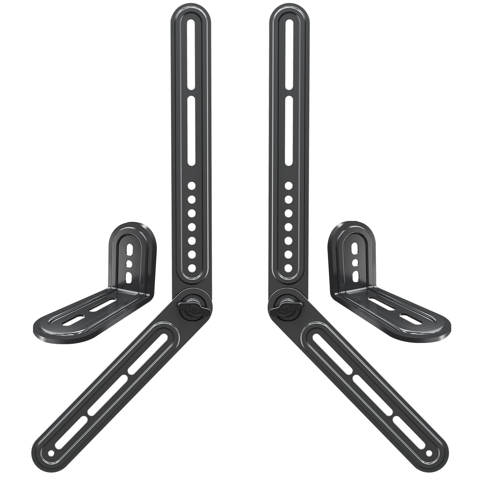 Mounting Dream MD5422 Soundbar Mount - Universal TV Sound Bar Bracket for Soundbars Up to 15 lbs, Above or Under TV Installation with Detachable Extension Plates | Perfect for Home Theater & Living Room Entertainment Systems