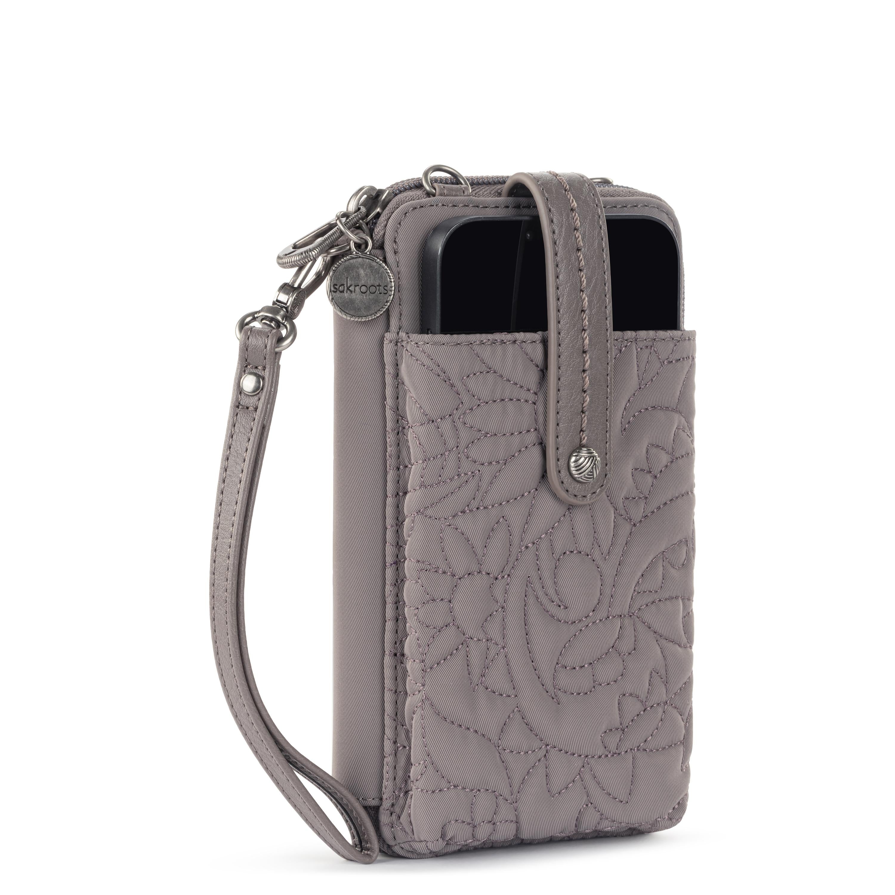 Eco-Friendly Smartphone Wallet with Quilted Mushroom Spirit Desert Design - Stylish & Durable for Everyday Use, Travel, and Outdoor Adventures