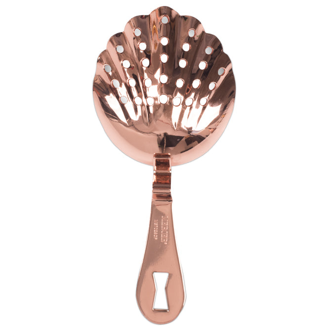 Barfly Scalloped Julep Strainer - Premium Cocktail Strainer for Mixing Drinks, Mint Juleps & Cocktails - Perfect for Bartenders, Home Bars & Cocktail Enthusiasts