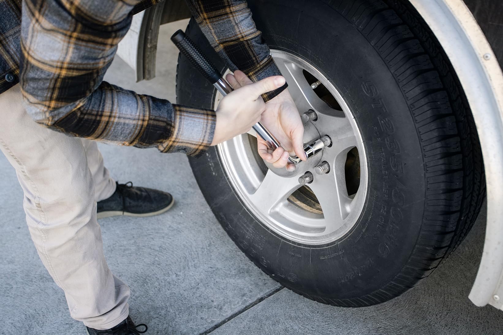 Andersen Rapid Jack Quick Trailer Tire Change Kit with Duffel Bag & Tools - Compatible with Leaf Spring Axles (Model 3626) - Perfect for Emergency Roadside Repairs & RV Travel