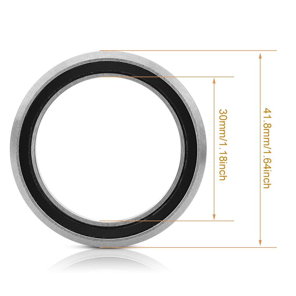 High-Quality 41.8mm Steel Headset Sealed Bicycle Bearings - Durable Replacement Parts for Racing Bike Repairs | Perfect for Mountain Bikes, Road Bikes & BMX Cycling Accessories