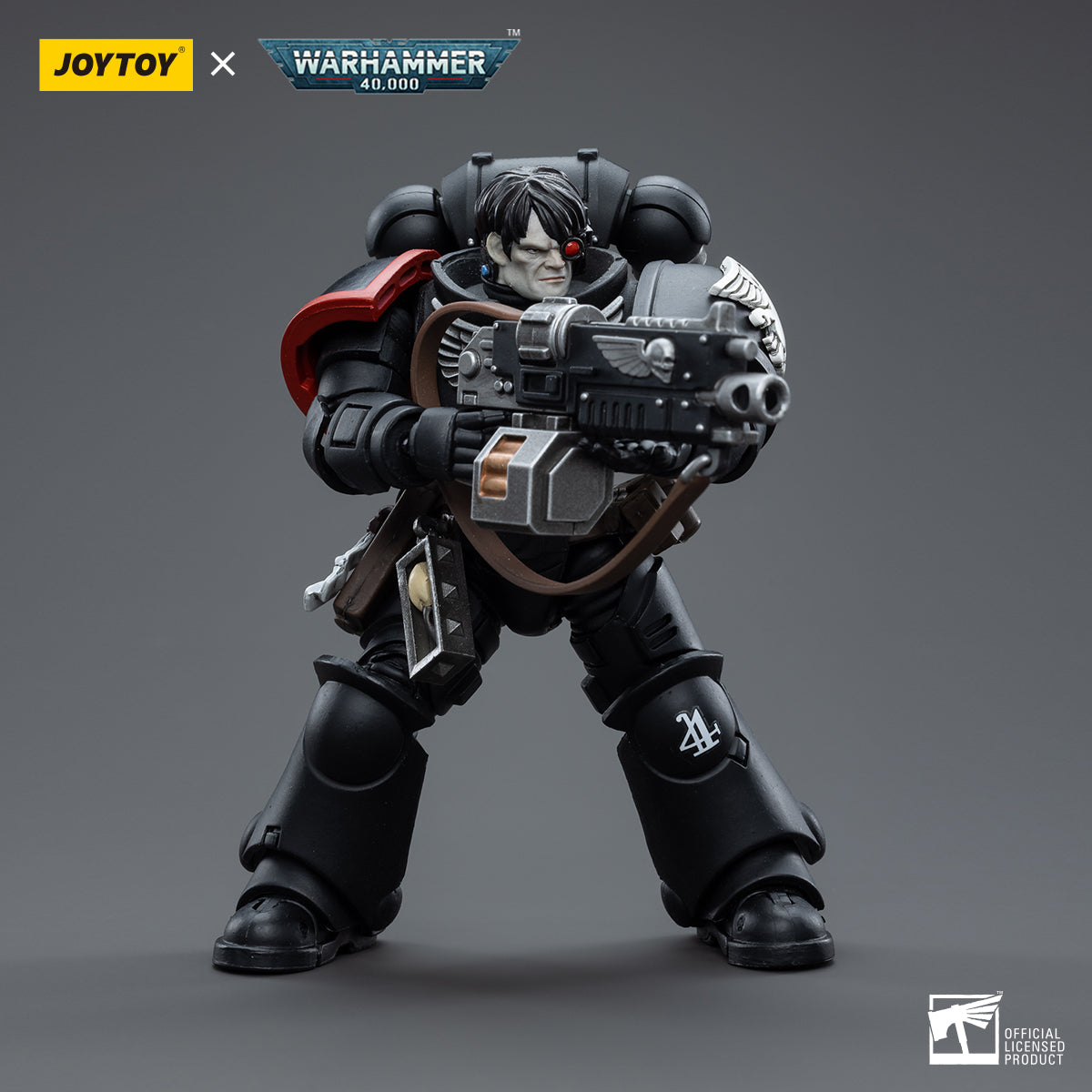 JOYTOY 1/18 Scale Warhammer 40K Raven Guard Intercessors Action Figure Set (4pcs) - Perfect for Collectors, Tabletop Gaming & Display