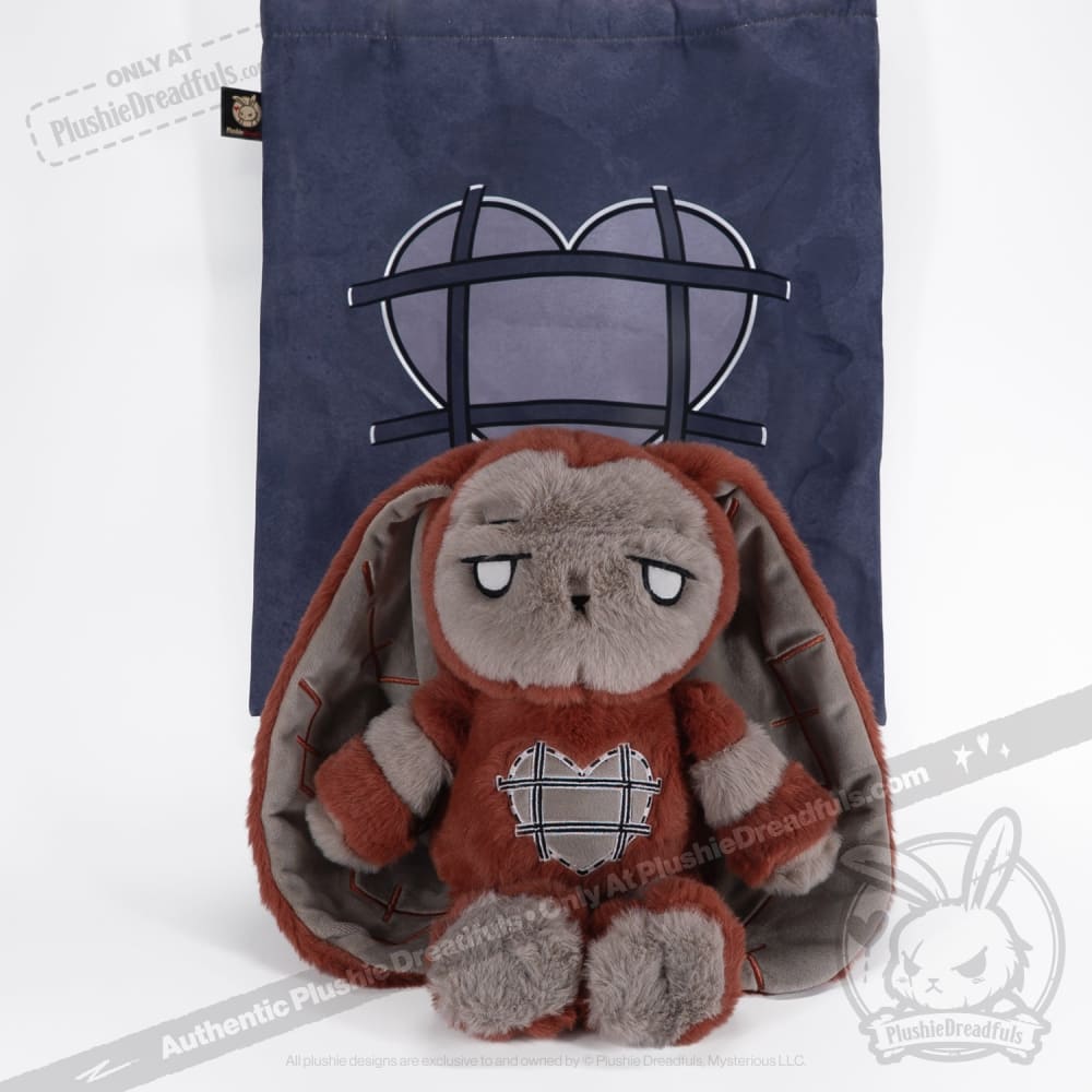 Plushie Dreadfuls Antisocial Personality Disorder Rabbit V2 - Soft Stuffed Animal Toy for Mental Health Awareness, Comfort & Therapy | Perfect Gift for Anxiety Relief, PTSD Support & Emotional Healing
