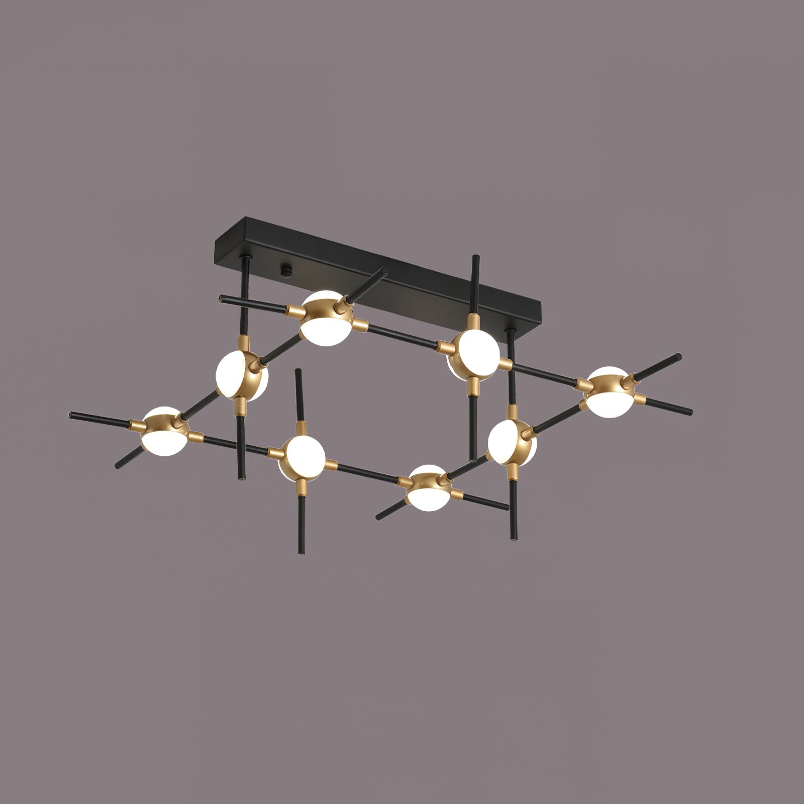 Dorney Modern Floating Ball Ceiling Light Fixture - LED Hanging Sphere Pendant Lamp for Living Room, Bedroom, Dining Room and Office Lighting Decor