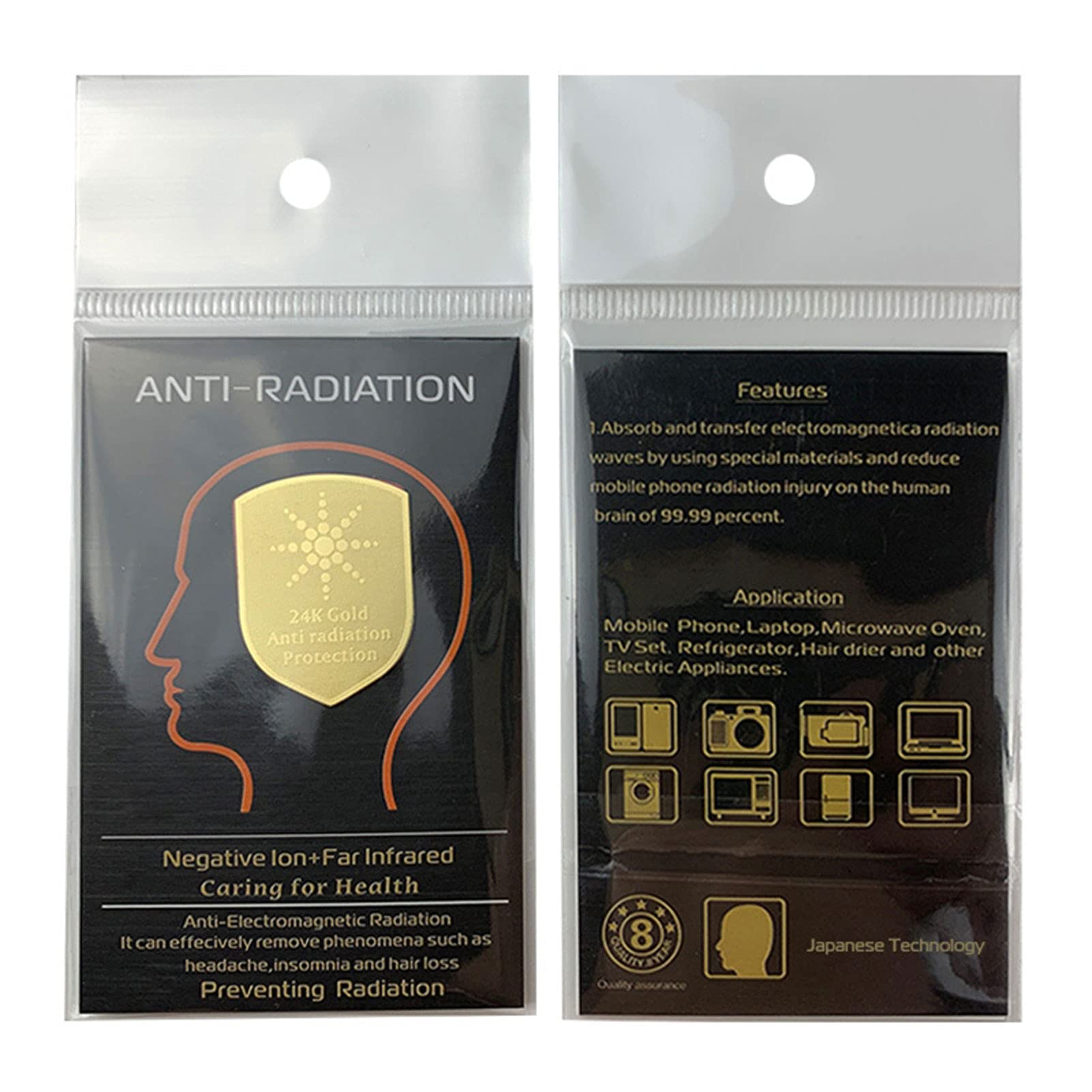 24K Gold Sunflower EMF Radiation Protection Sticker – Negative Ion Energy Shield for Cell Phones, Laptops & Computers | Reduce Radiation Exposure for Home, Office & Travel Use