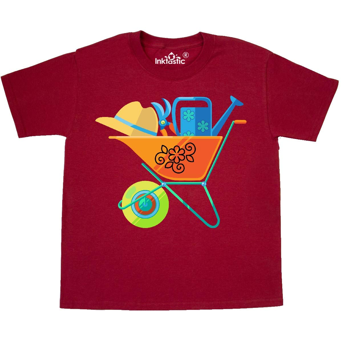 Inktastic Gardening Tools Youth T-Shirt - Fun Gardening Gift for Kids, Comfortable Cotton Tee for Young Gardeners | Perfect for Outdoor Activities, School Events & Gardening Clubs