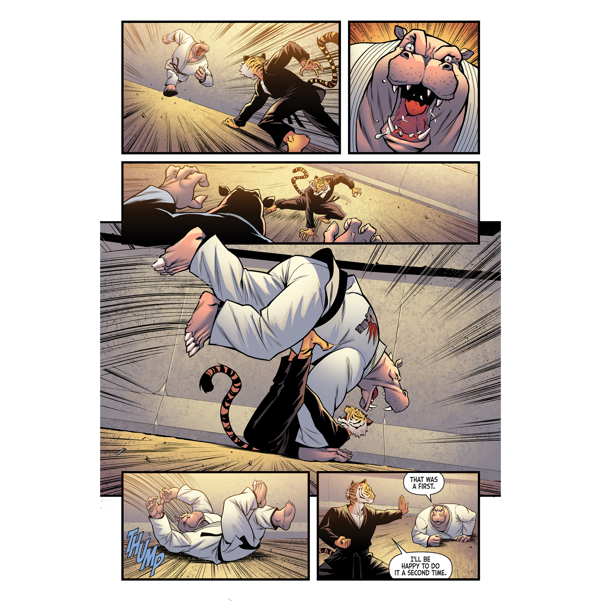 Zoo Jitsu Fighters #1 Comic Book by Shannon Eric Denton - Action-Packed Animal Martial Arts Graphic Novel | Perfect for Comic Collectors & Martial Arts Fans