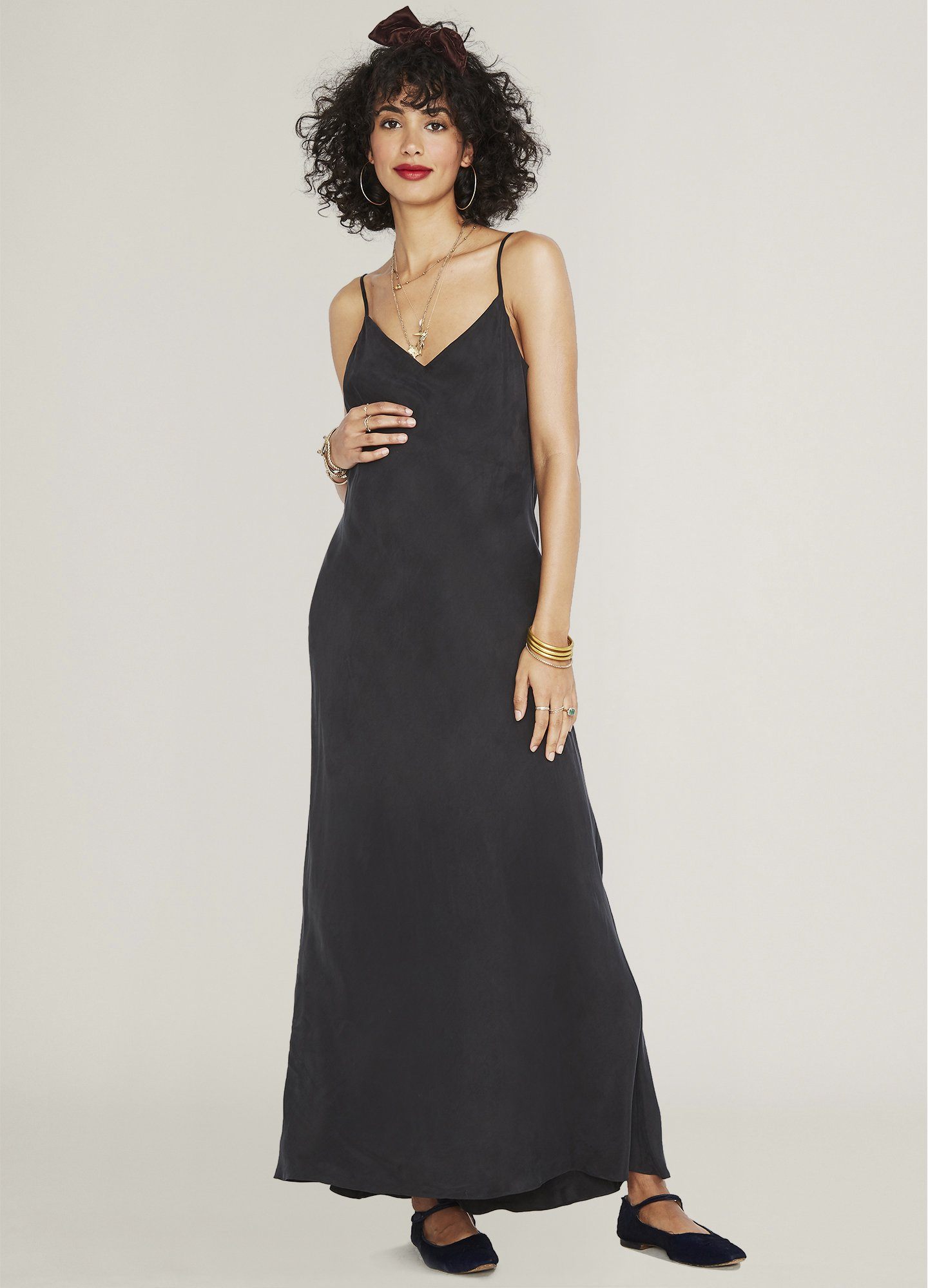 Ricky Slip Dress - Women's Elegant Satin Nightgown & Loungewear for Sleep, Date Night & Home Relaxation
