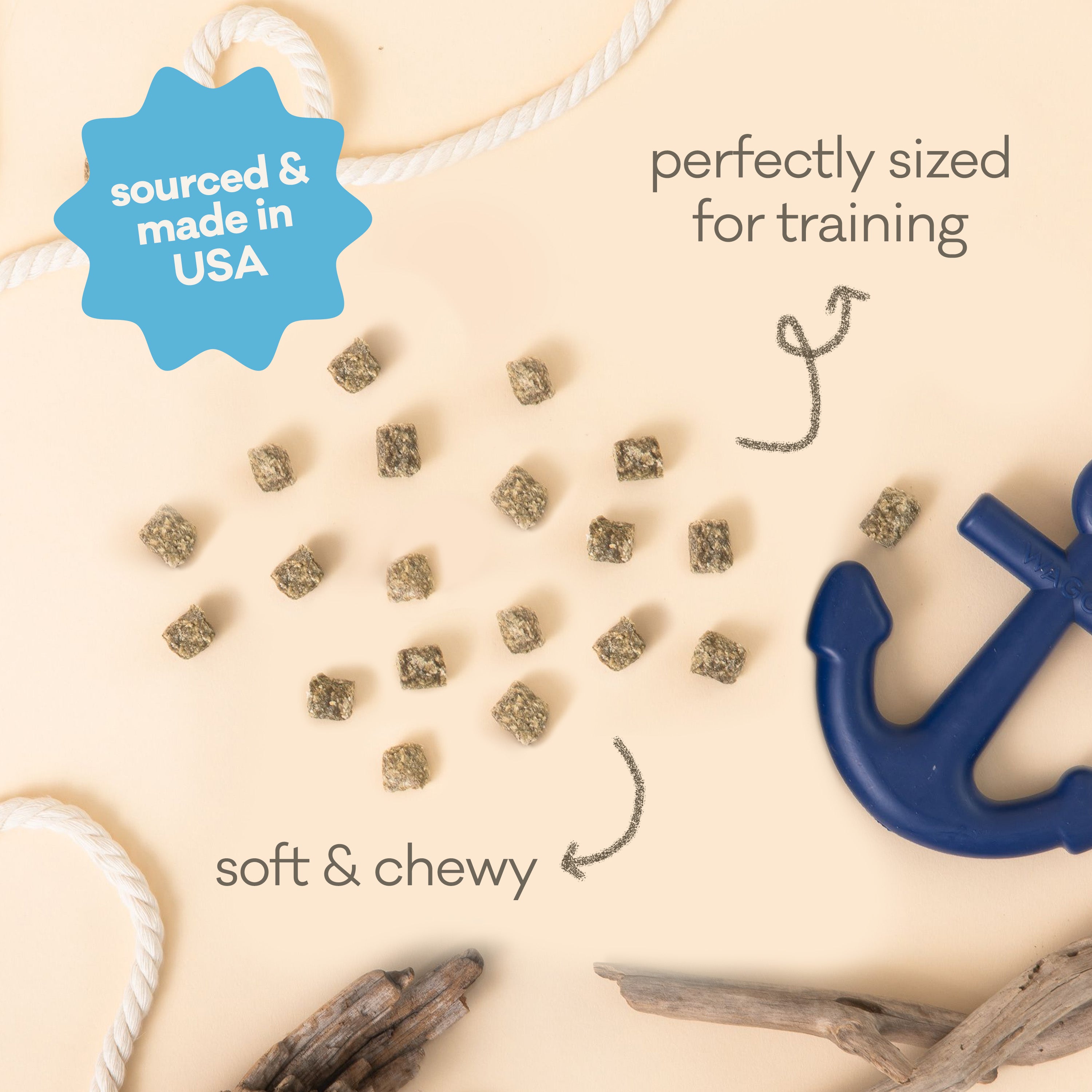 Polkadog Wonder Nuggets Whitefish & Kelp Dog Treats - Natural Grain-Free Training Snacks for Small & Large Dogs - Perfect for Outdoor Adventures & Reward Training