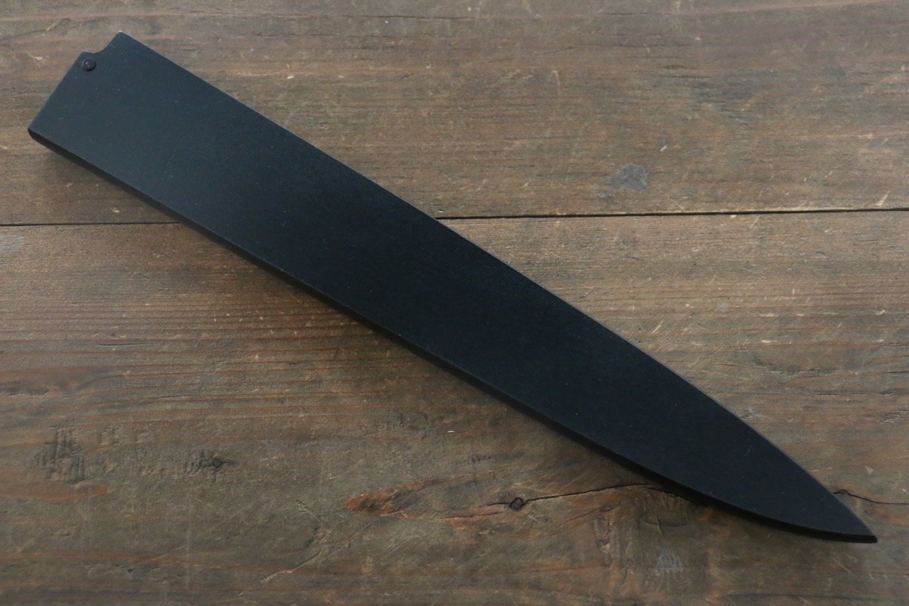 Premium Black Saya Sheath for 270mm Yanagiba Sushi Knife - Handcrafted Plywood Pin - Perfect for Japanese Chefs & Sushi Lovers - Protect & Store Your Blade Safely