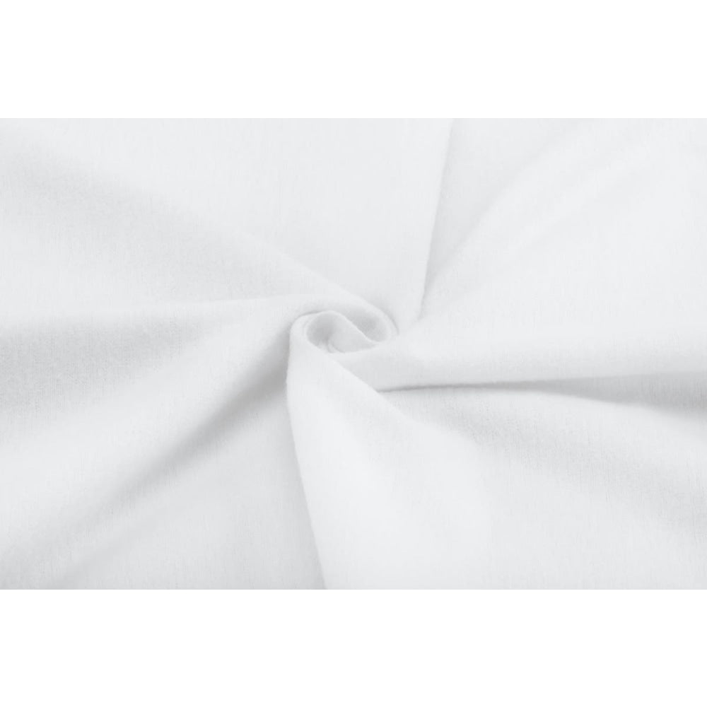 150GSM Soft Cotton Flannelette Bed Sheet Set - White King Single Size - Breathable & Cozy Bedding for Winter Nights, Guest Rooms & Dorm Essentials