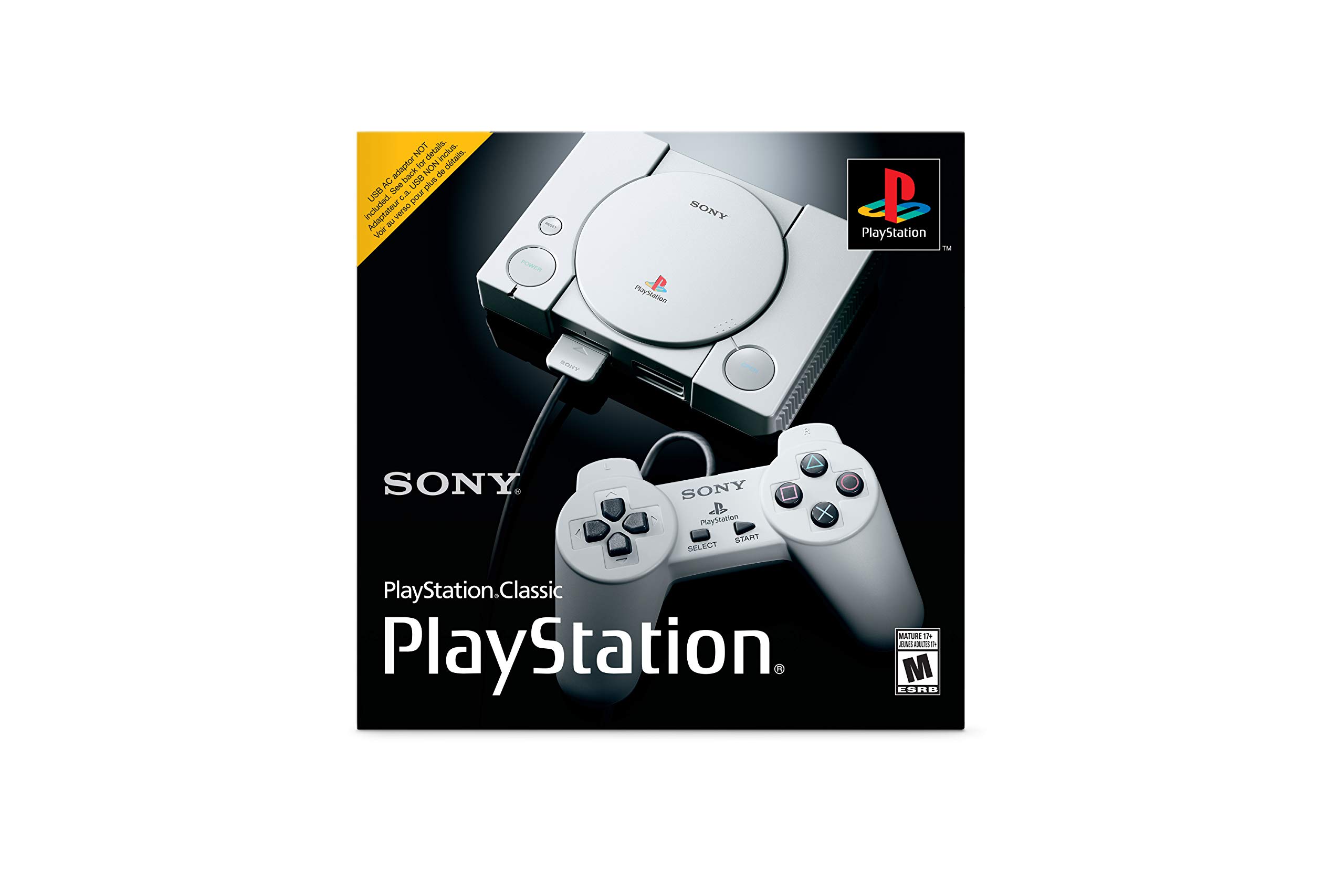Sony PlayStation Classic Mini Console - Preloaded with 20 Classic Games, HDMI Cable Included - Perfect for Retro Gaming & Nostalgic Entertainment