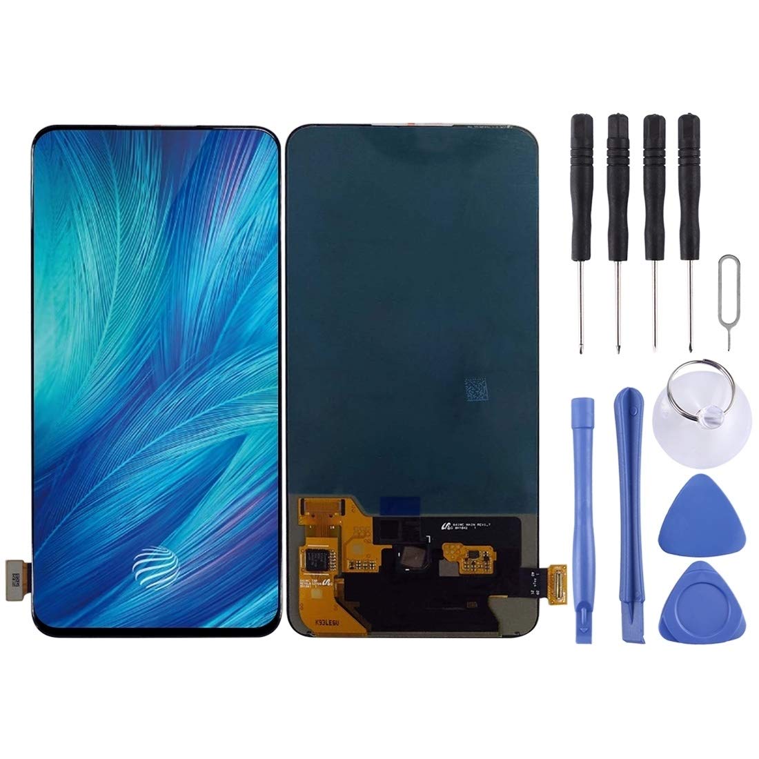 Original Vivo S1 Pro/V15 Pro LCD Screen & Digitizer Full Assembly Replacement (Black) - High-Quality Phone Repair Parts for DIY Fix | Perfect for Cracked/Broken Display Replacement & Home Repair Projects