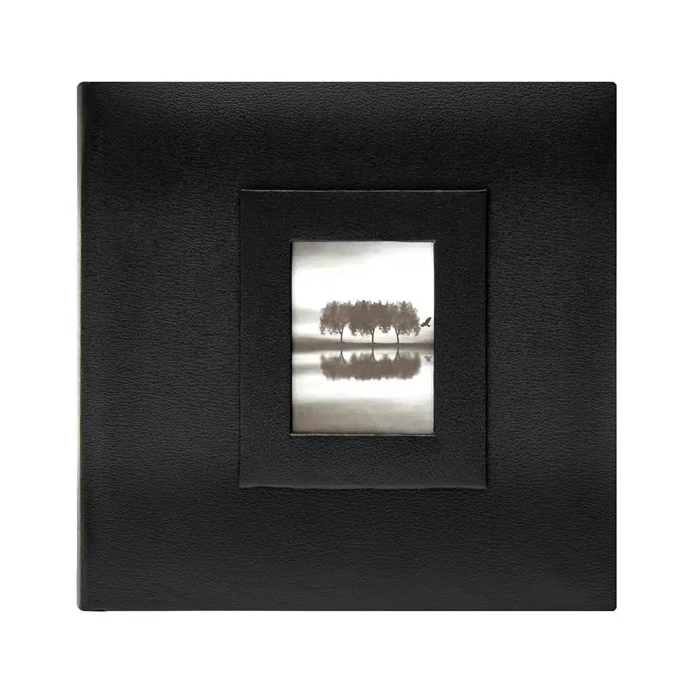 Kenro Savoy Black 100-Pocket 5x7 Photo Slip-In Album - Perfect for Wedding, Family & Portrait Photos Storage and Display