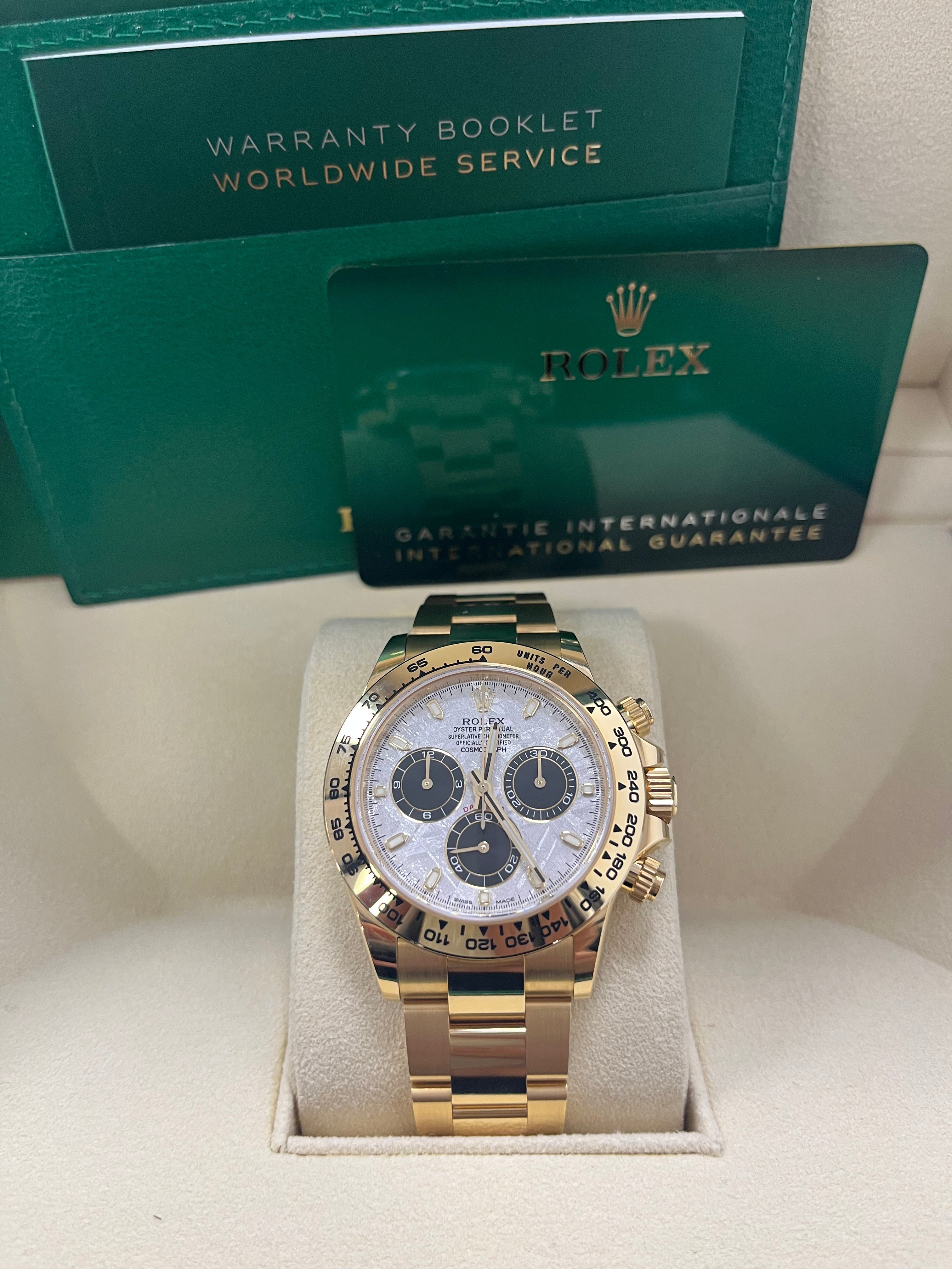 Rolex Cosmograph Daytona Men's Watch - Meteorite & Black Dial, Oyster Bracelet (Ref# 116508) | Luxury Chronograph for Business, Gifting & Special Occasions
