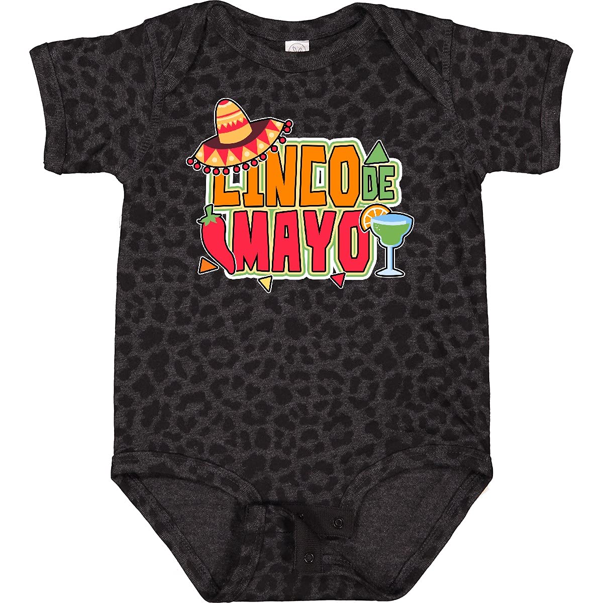 Inktastic Cinco De Mayo Sombrero Red Pepper & Drink Baby Bodysuit - Cute Mexican Fiesta Outfit for Infants & Toddlers