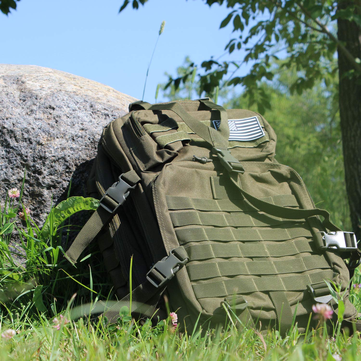 50L Tactical Bug Out Bag Backpack - Survival Essentials Backpack for Emergency Preparedness & Outdoor Adventures (Digital Camo) - Perfect for Hiking, Camping, and Disaster Preparedness
