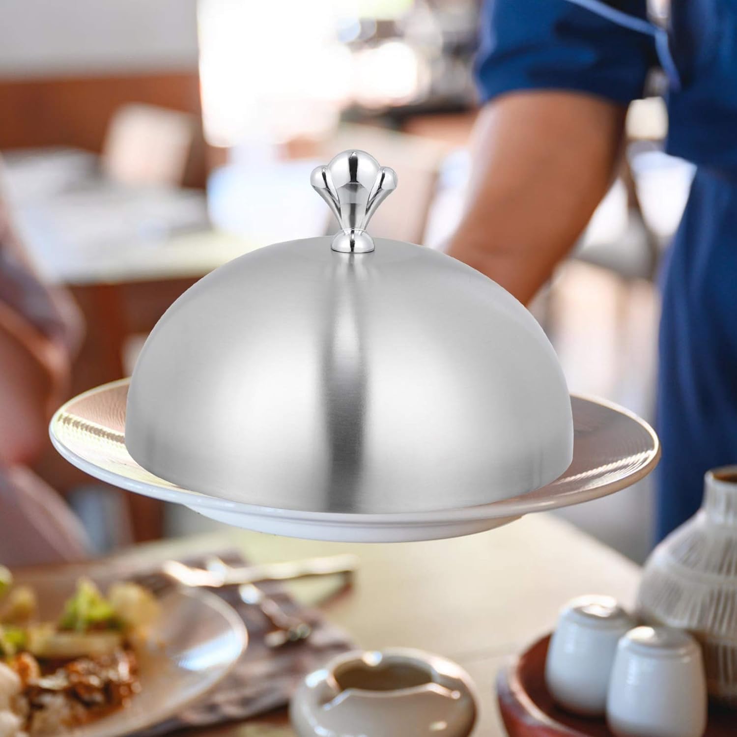 Stainless Steel Food Cover Dome for Home & Restaurant - Keep Dishes Fresh