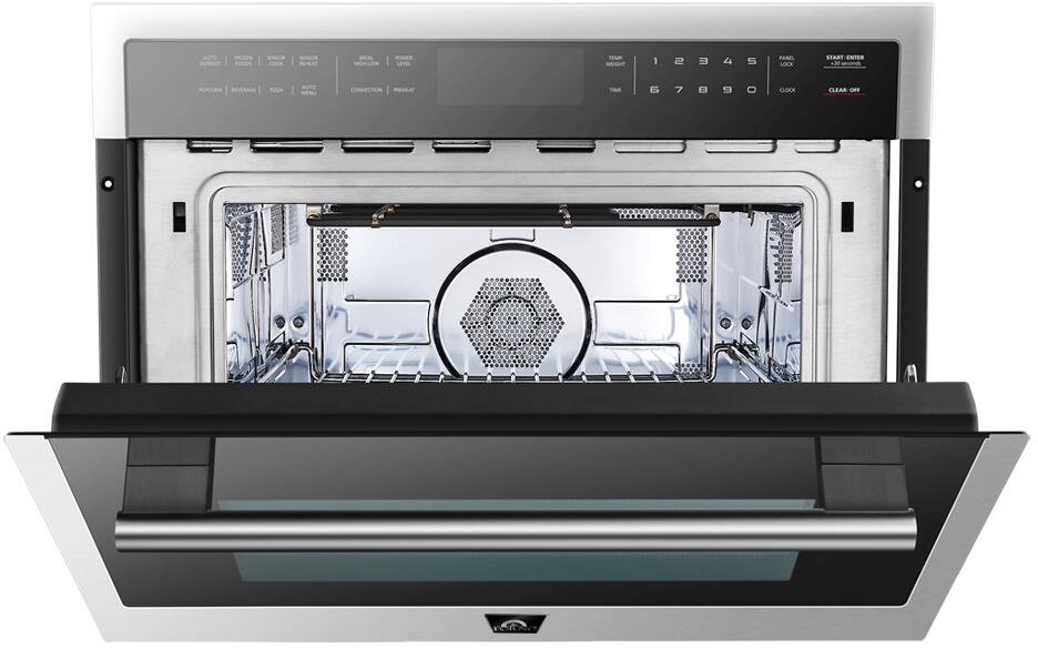 Forno 24-Inch Built-In Compact Convection Microwave Oven - 1.6 Cu. Ft. Capacity, Stainless Steel (Model FMWDR3093) - Perfect for Small Kitchens, Apartments & RVs