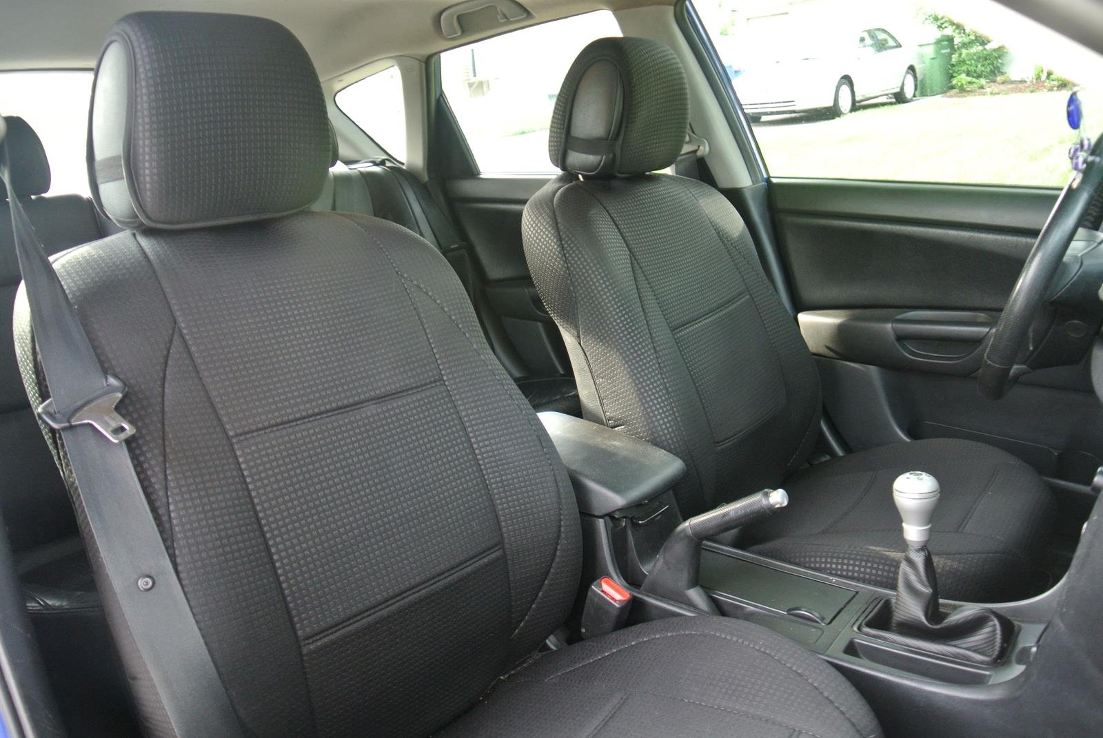 Premium Custom Car Seat Covers for Jeep Grand Cherokee (2014-2023) - Diamond Series Black Front Seat Protectors with Monitor Cutouts | Durable & Stylish Interior Upgrade for SUV Protection & Comfort