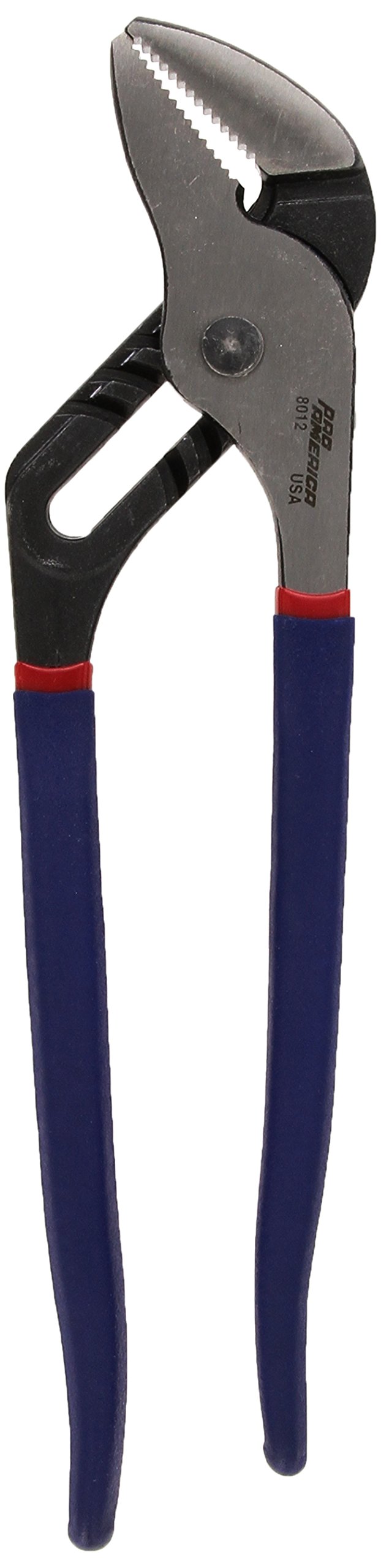 Pro America 8012 12-Inch Groove Joint Pliers - Heavy Duty Locking Wrench for Plumbing, Automotive & DIY Repairs | Perfect for Pipe Fittings, Mechanical Work & Home Improvement Projects