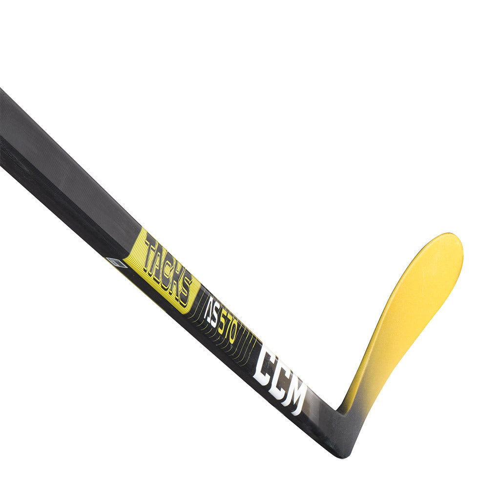 CCM Tacks AS 570 Junior Ice Hockey Stick - Lightweight Composite Hockey Stick for Youth Players - Perfect for Practice, Training & Games