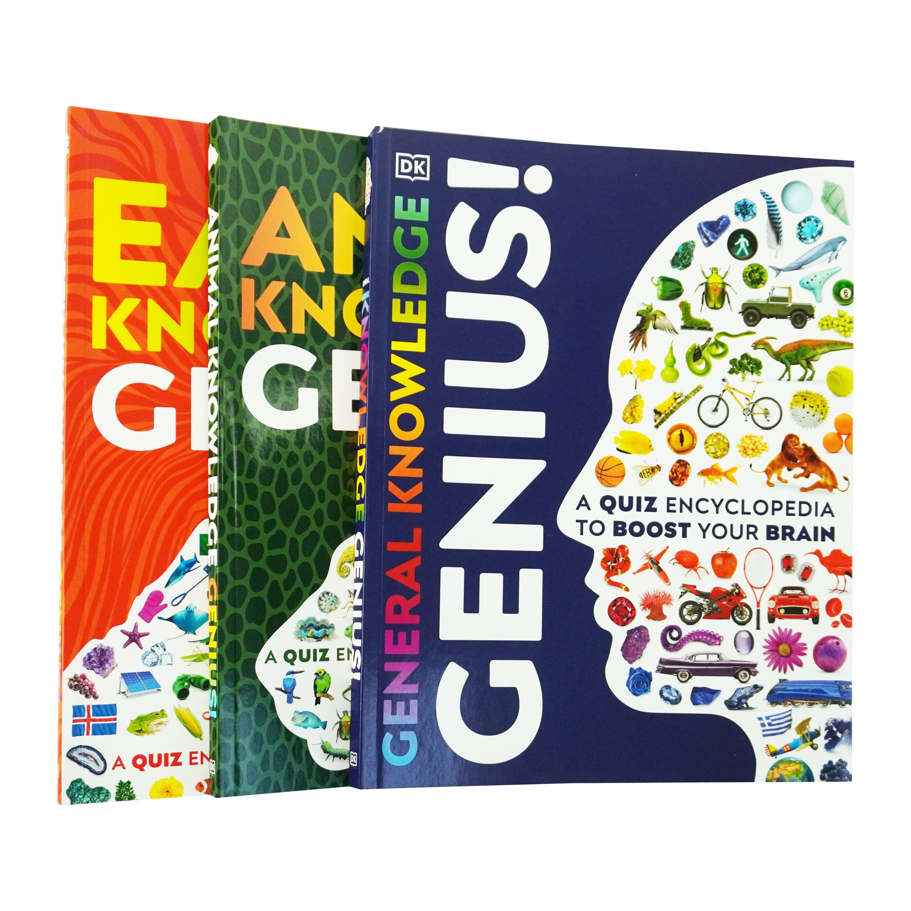 DK Brain-Boosting General Knowledge Quiz Encyclopedia - 3 Book Set for Kids Ages 9-12 | Fun Learning Activities & Trivia Games for Home & Classroom Use