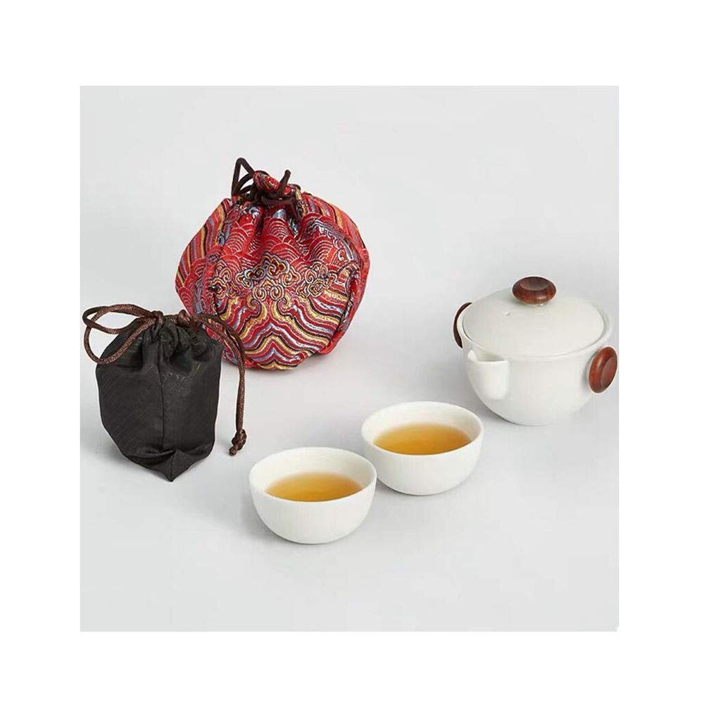Premium Japanese Ceramic Tea Set with Travel Storage Bag - Fast Brewing Portable Cups for Home, Office & Travel - Perfect for Tea Lovers & Gifts