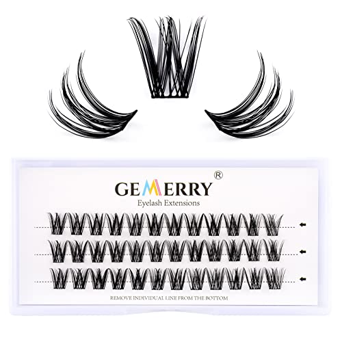 3D Effect Individual Cluster Lashes - DIY Eyelash Extension Kit with D Curl, Natural Soft Wispy Lashes | Featherlight & Reusable Artificial Eyelashes (0.07D, 13mm) | Perfect for Daily Wear, Special Occasions & Professional Makeup Artists