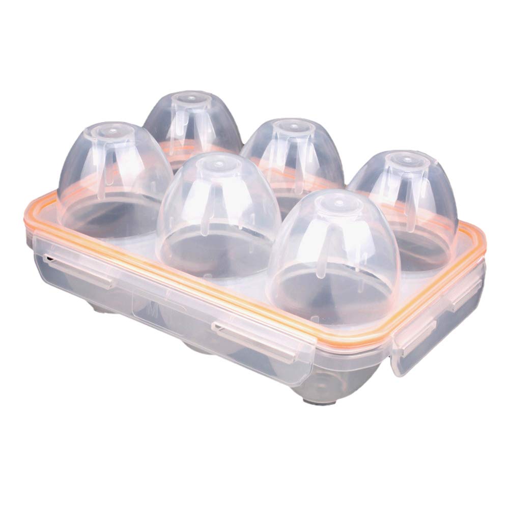 BESPORTBLE Silicone Egg Holder for Refrigerator - Portable Egg Storage Container with Lid, Kitchen Organizer for Fridge, Perfect for Camping, Picnic & Outdoor Use